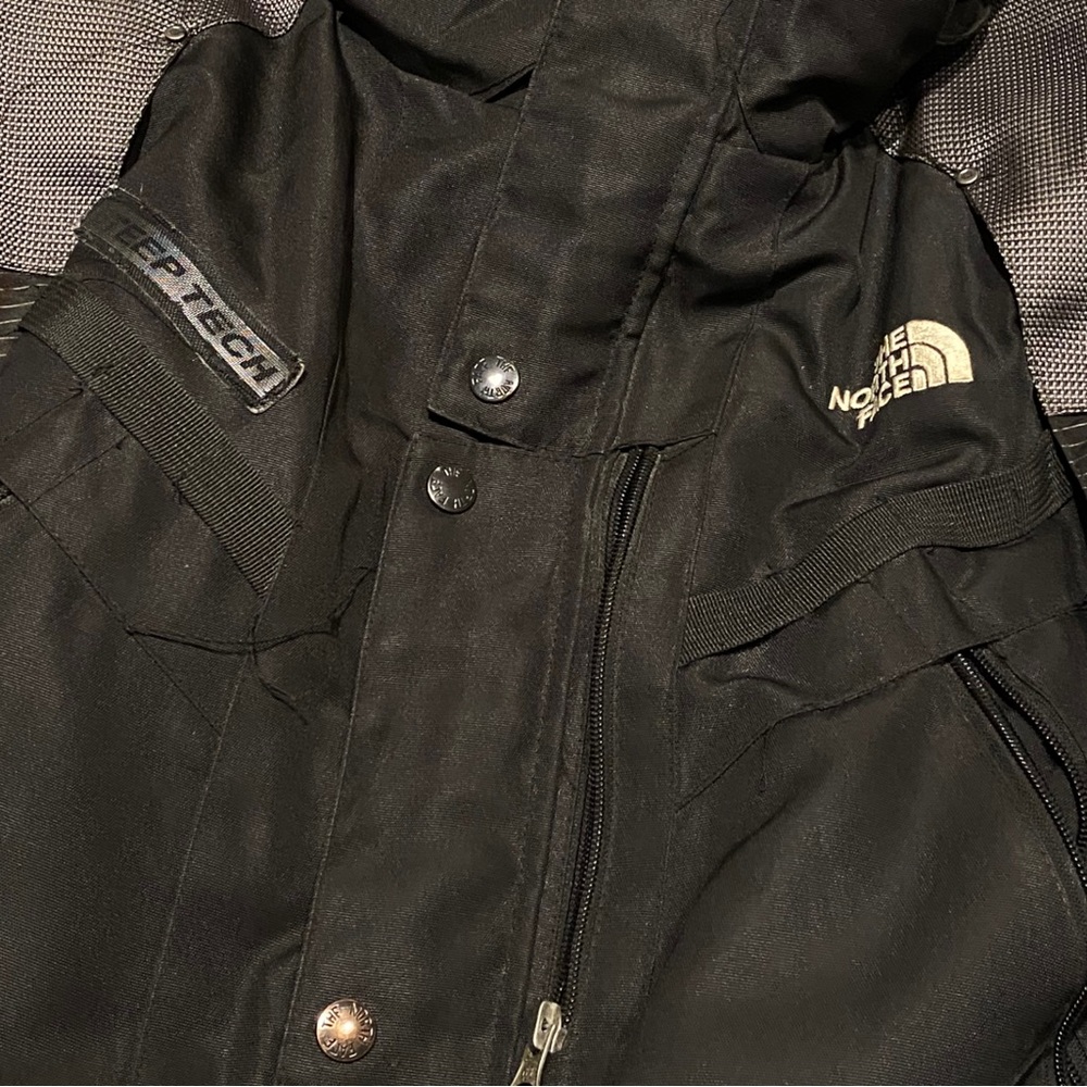 The North Face Steep Tech Black Ski Jacket Size S Vintage Ski Men’s 600 - Picture 10 of 12